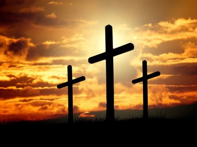 Sunset crosses