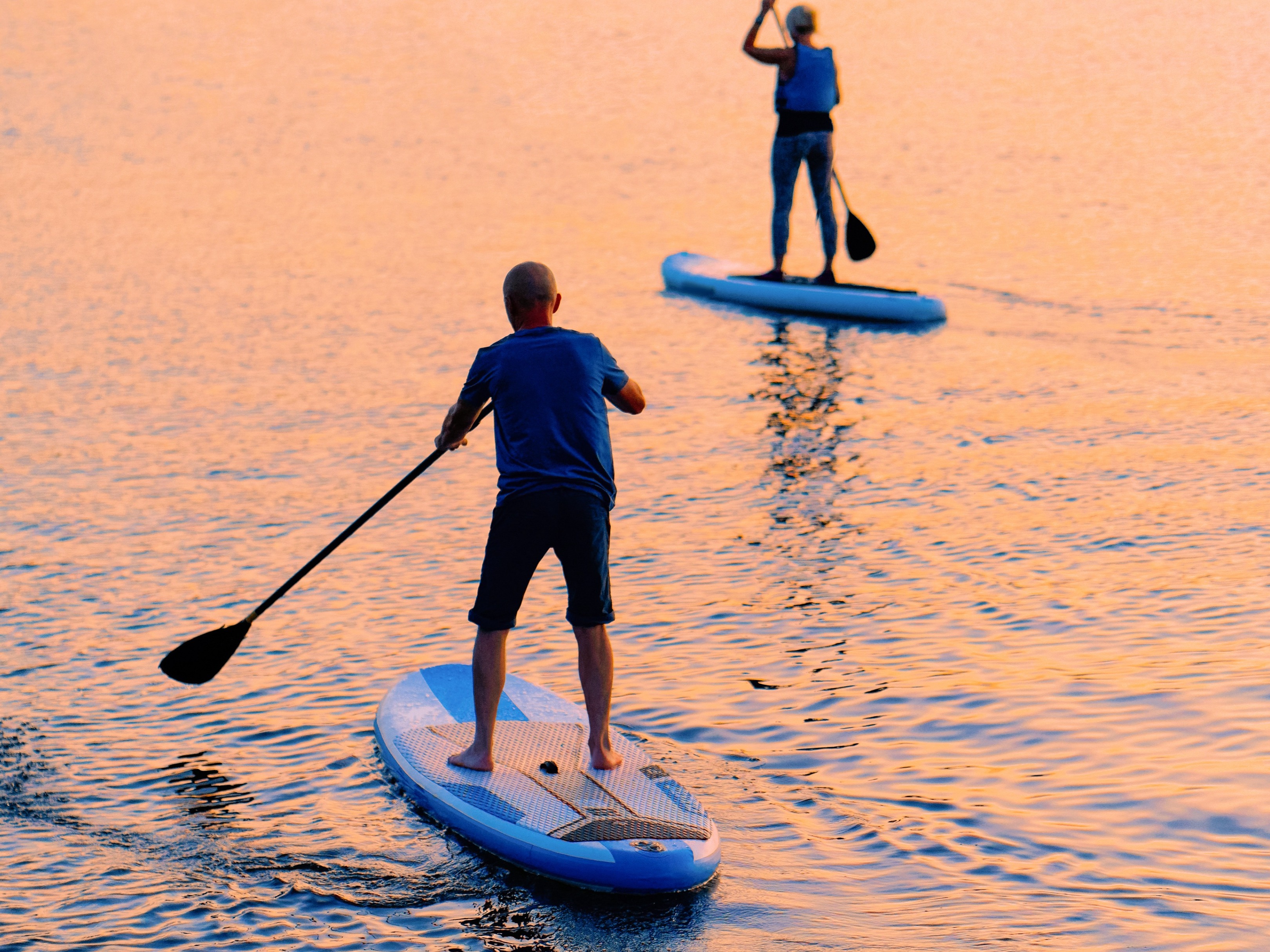 paddleboarding